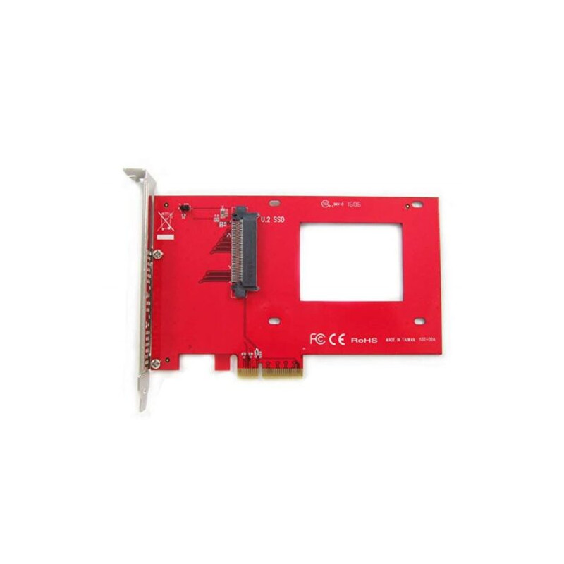 NVMe 2.5-inch U.2 (SFF-8639) SSD PCIe 3.0 x4 Carrier Adapter Card